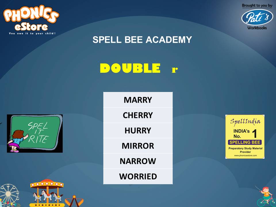 Spell Bee ... Spelling Words ... Words with Double Letters